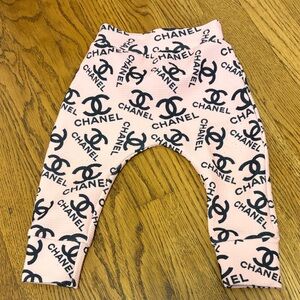 inspired Pink and Black Kids Casual Bottoms